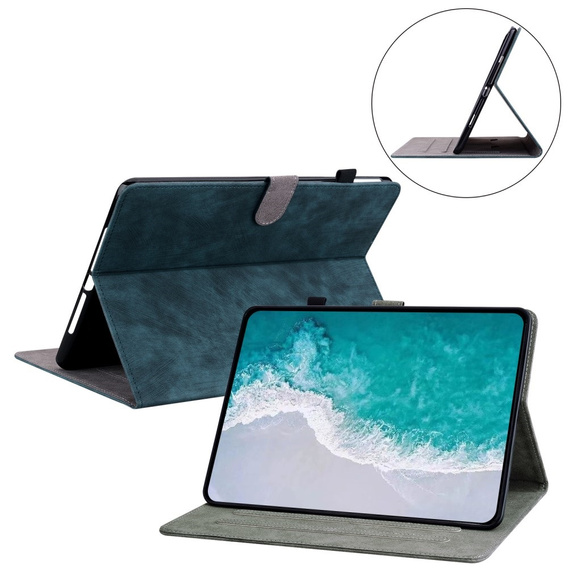Θήκη για Samsung Galaxy Tab S9, Wallet Pen Slot, πράσινη
