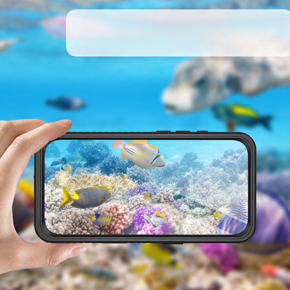 Αδιάβροχη θήκη IP68 για το iPhone 16 Pro Max, μαύρη