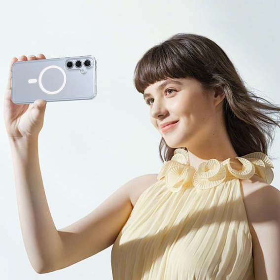 Θήκη για Samsung Galaxy A17 5G, για MagSafe, ενισχυμένη, διάφανη