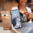 θήκη CASEME για Xiaomi 12T / 12T Pro, Leather Wallet Case, καφέ