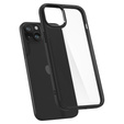 θήκη Spigen για iPhone 15, Ultra Hybrid, μαύρη + μετριασμένο γυαλί 9H