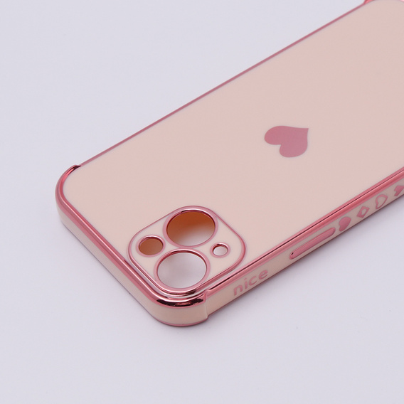 Θήκη για Apple iPhone 13, Electro heart, ροζ rose gold