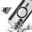 Θήκη με πτερύγιο για Samsung Galaxy S25, RFID Wallet MagSafe CamShield, μαύρη