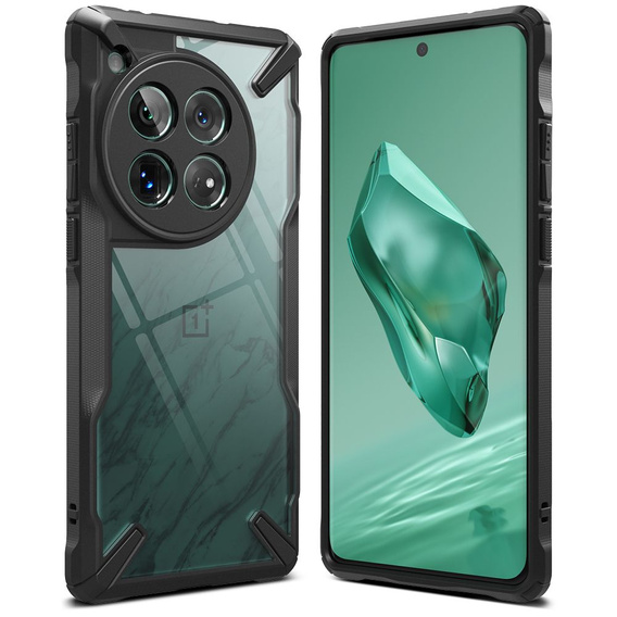Θήκη Ringke Fusion X διαφανής / μαύρη για OnePlus 12 5G