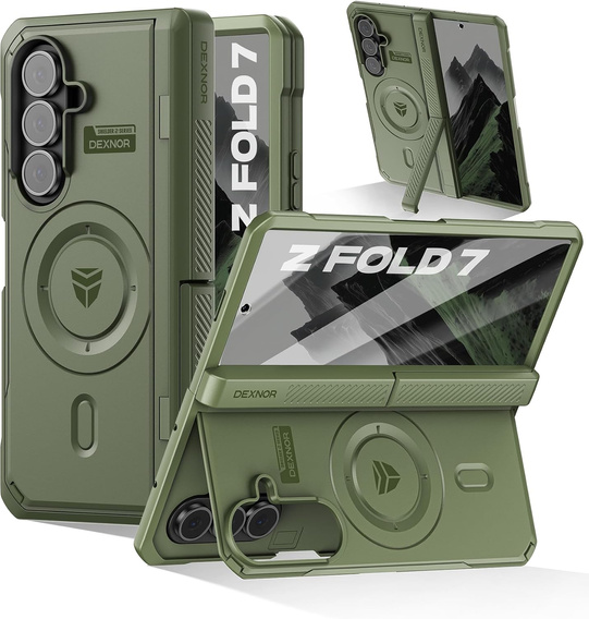 Dexnor Μαγνητική θωρακισμένη θήκη με διπλή βάση για Samsung Galaxy Z Fold7
