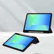 Θήκη για Samsung Galaxy Tab S10 FE+ Plus, Smartcase Hybrid, με χώρο για γραφίδα, μαύρη