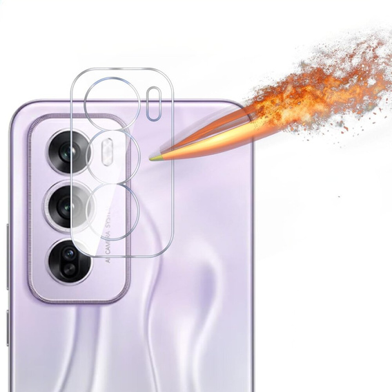 Μετριασμένο γυαλί για κάμερα για το Oppo Reno 12 Pro, διαφανής