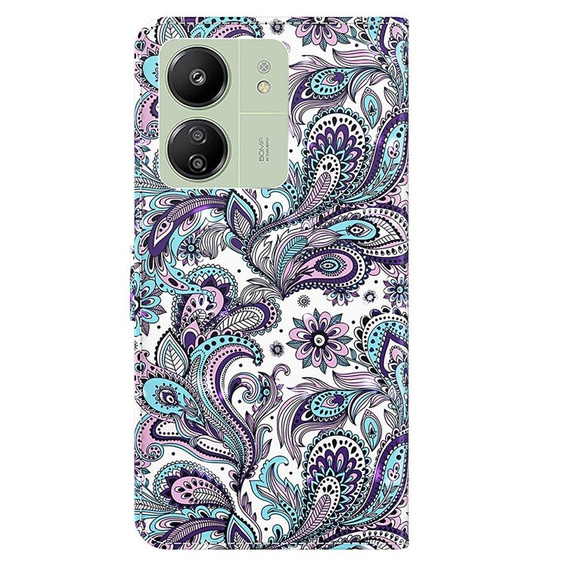 Θήκη με πτερύγιο για Xiaomi Redmi 13C / Poco C65, Wallet, Flowers