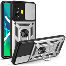 Θήκη για Xiaomi Poco F4 GT, CamShield Slide, ασημένιο
