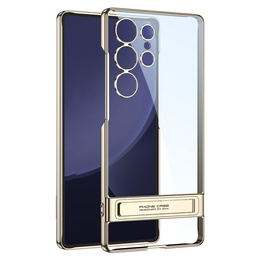Θήκη για Samsung Galaxy S25 Ultra, GKK Kickstand Hard Case, χρυσό
