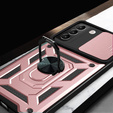 Θήκη για Samsung Galaxy S22 5G, CamShield Slide, ροζ rose gold