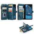 Η θήκη CASEME για Samsung Galaxy A56 5G, Leather Wallet Cash and Card Slots, με λουράκι, μπλε